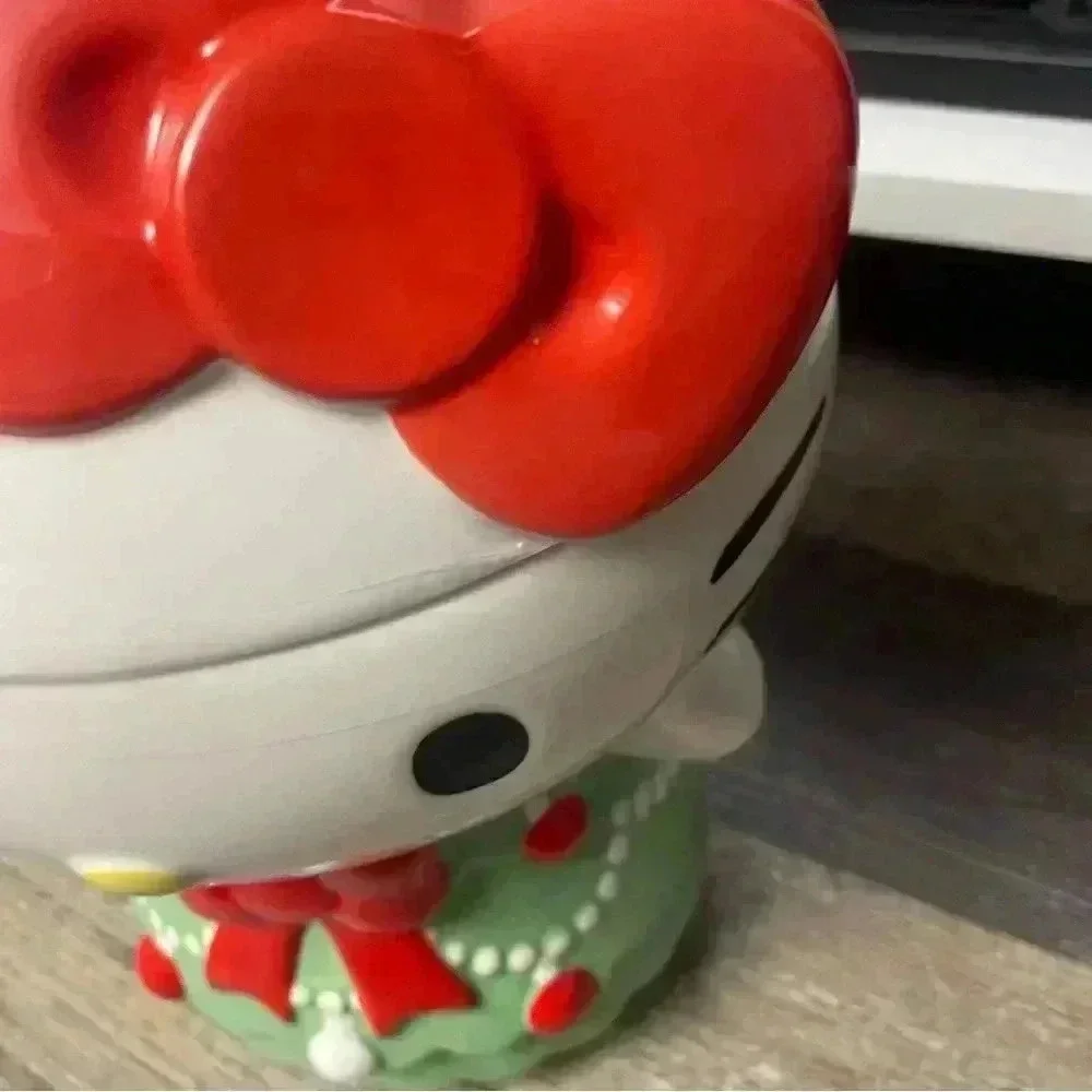 Hello Kitty Ceramic Christmas Tree Dress Cookie Jar NEW 2024